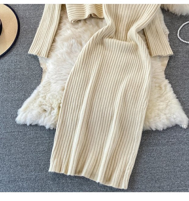 Knit Cropped Top & Knit Dress