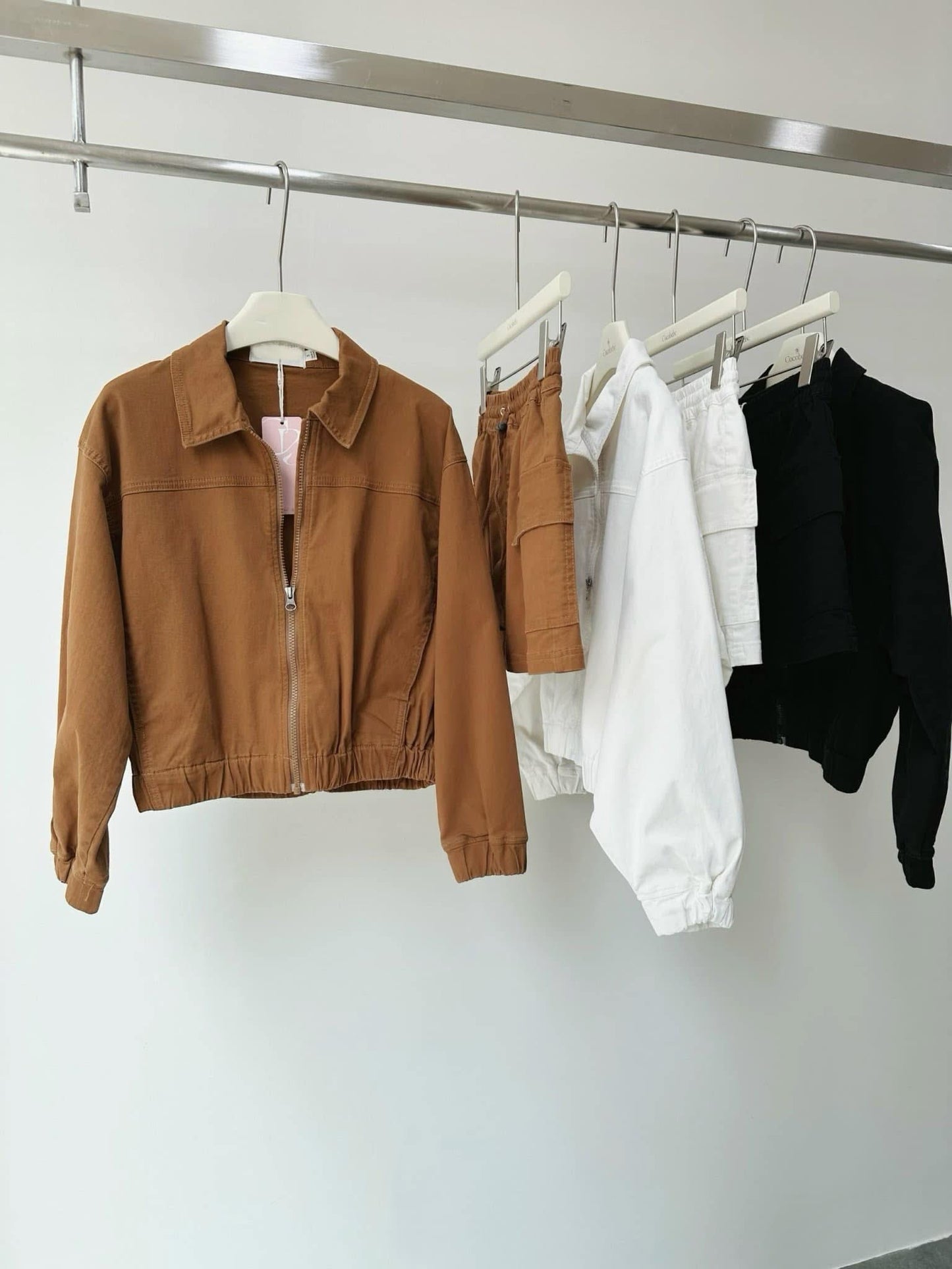 Khaki Jacket & Cargo Skort