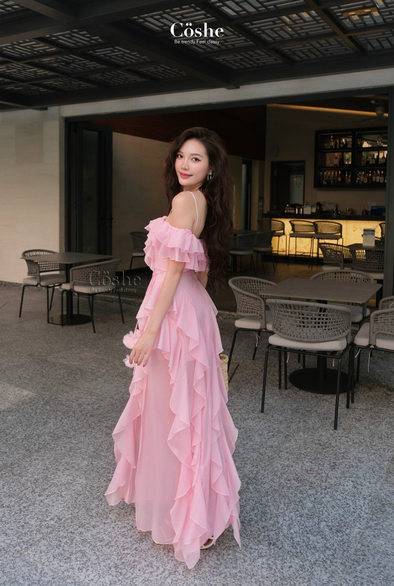 Romantic Ruffled Maxi Dress