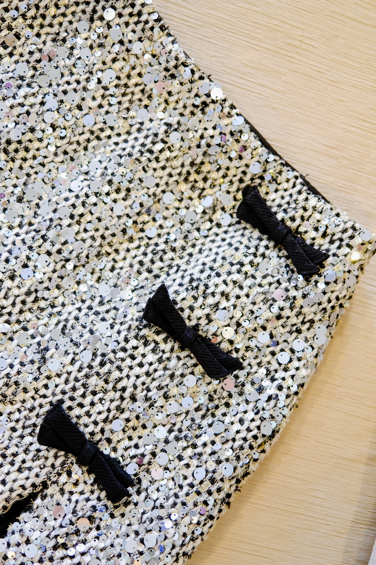 Metallic Sequin Mini Skort