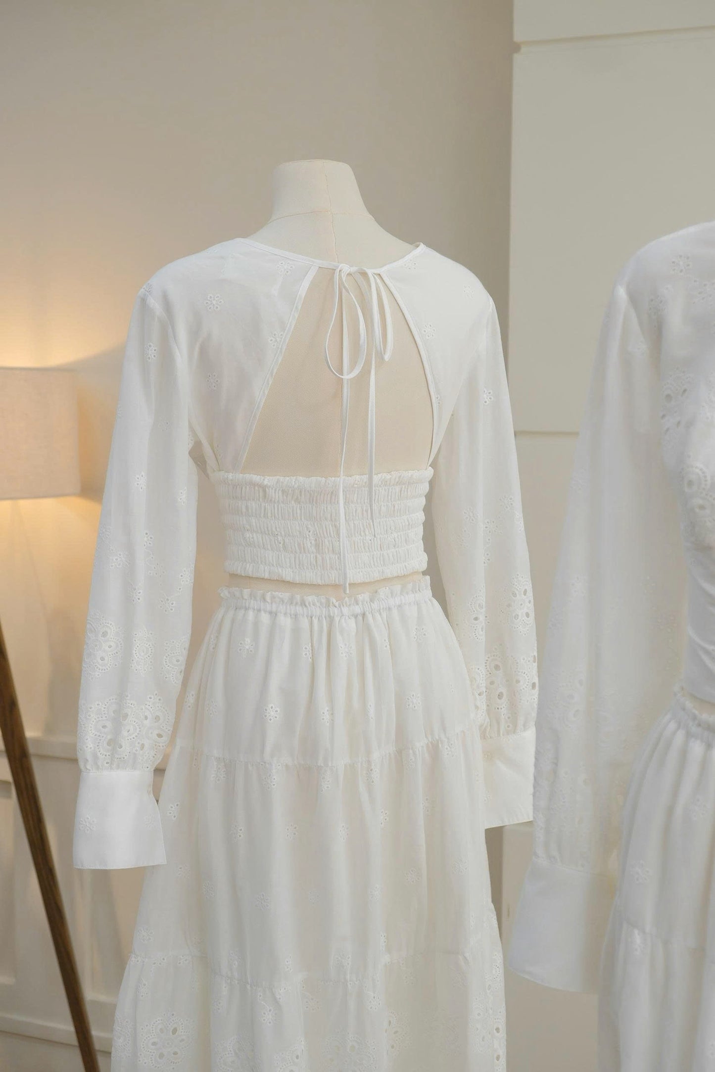 Open-Back Top & Maxi Skirt Set
