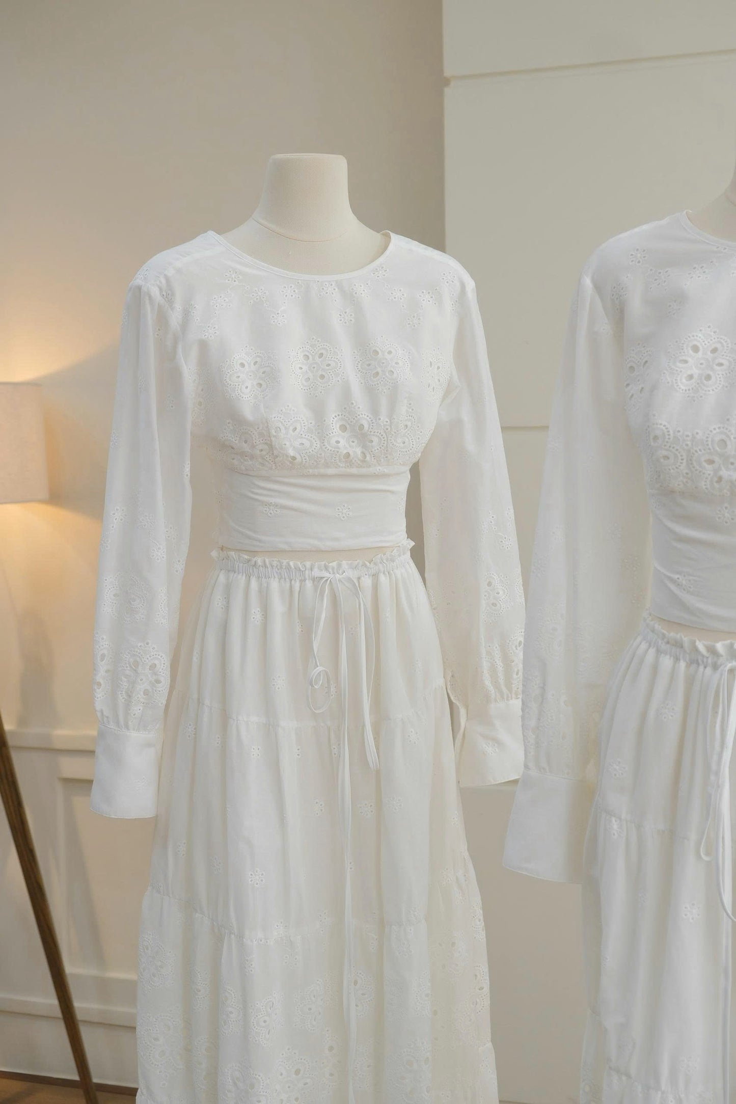 Open-Back Top & Maxi Skirt Set