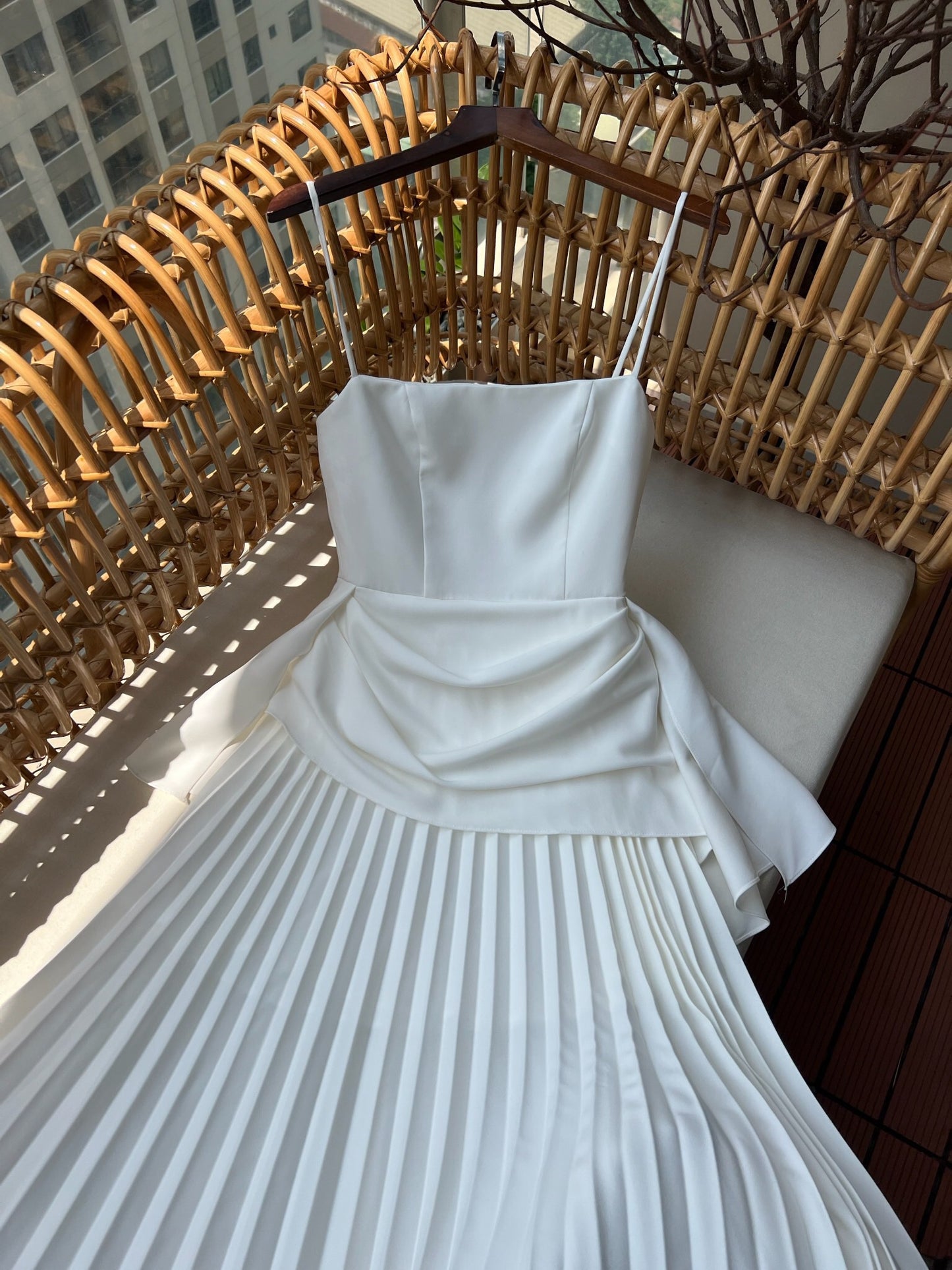 Pleated Midi Dress