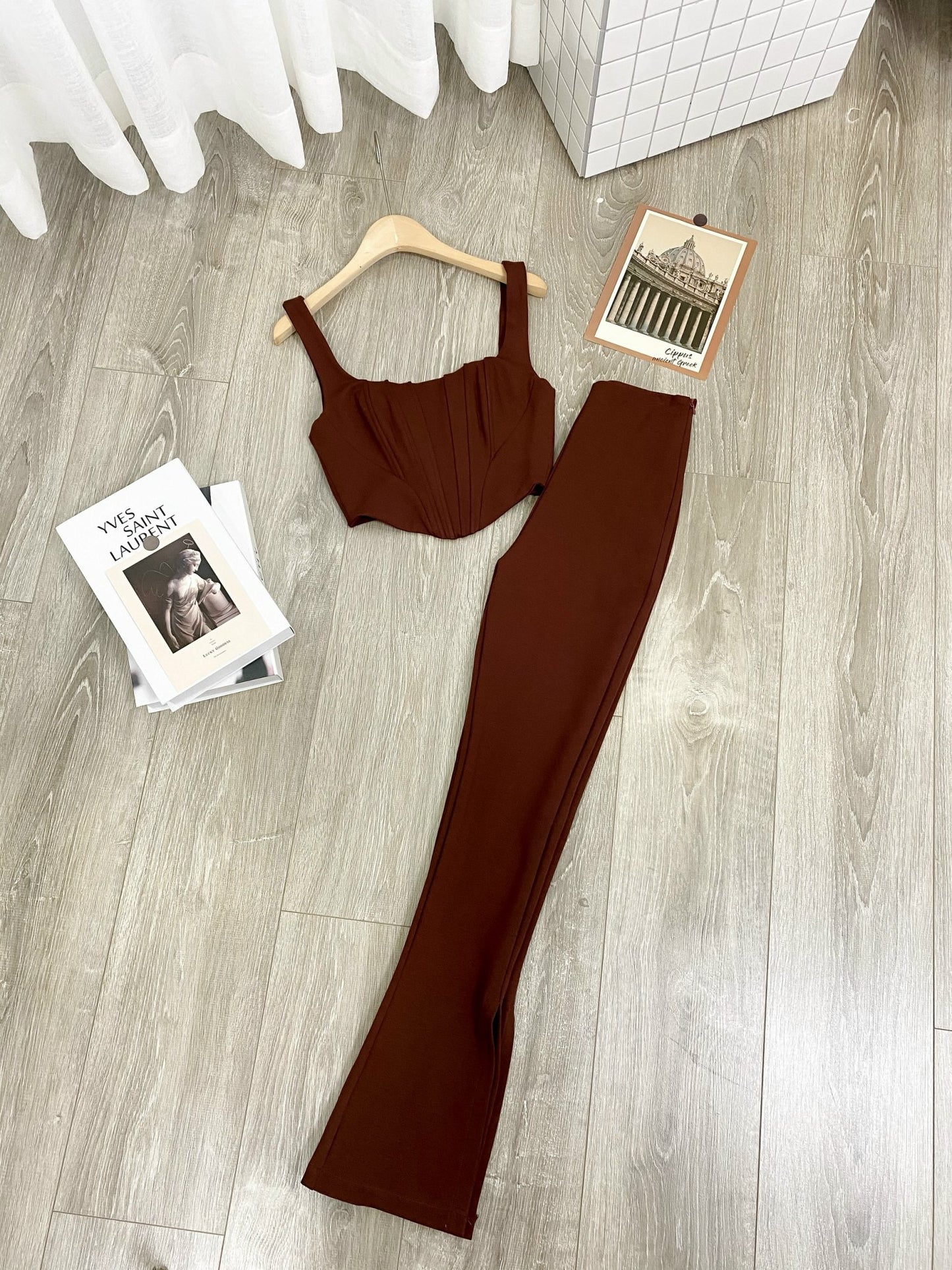Bustier & Flared Pants