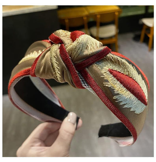 Embroidered headband