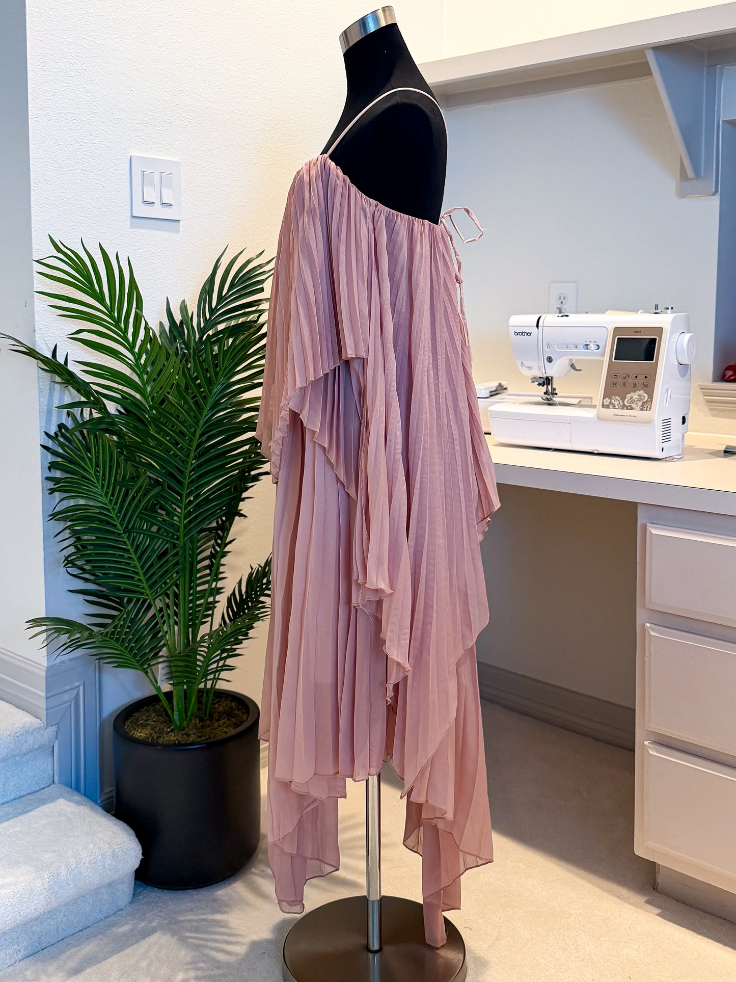 Pleated Maxi Dress