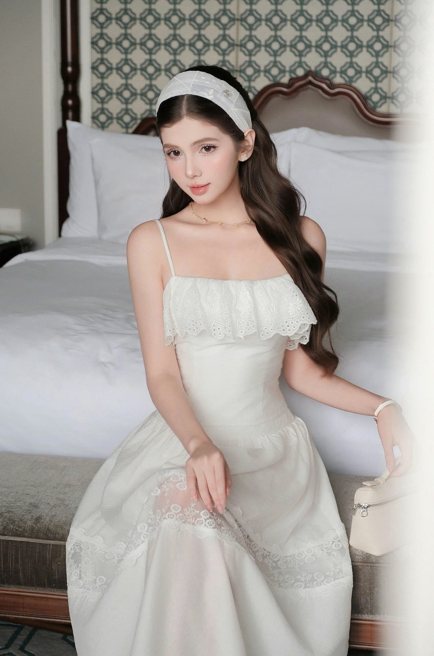 Lace Croptop & Maxi Skirt Set