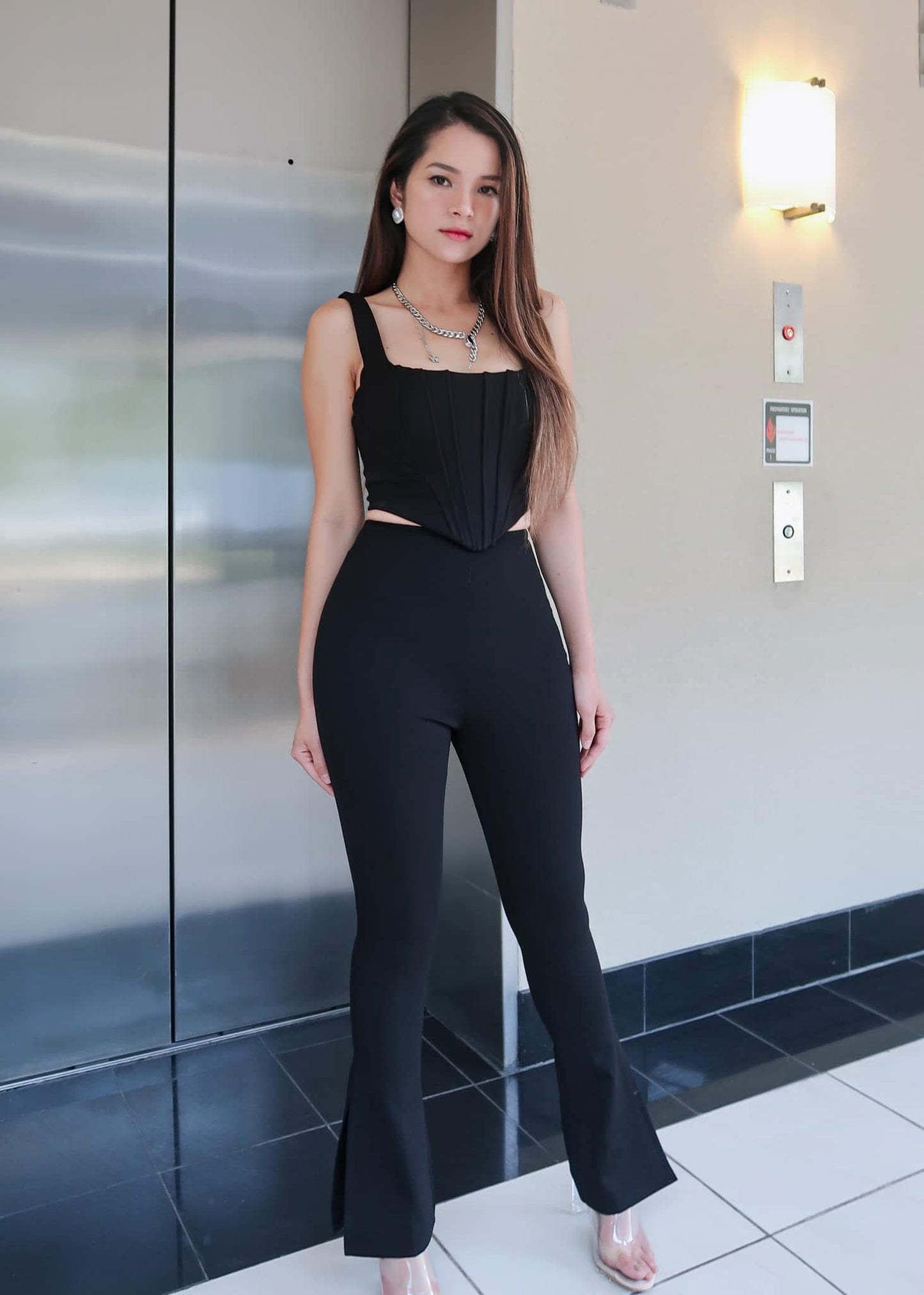 Bustier & Flared Pants
