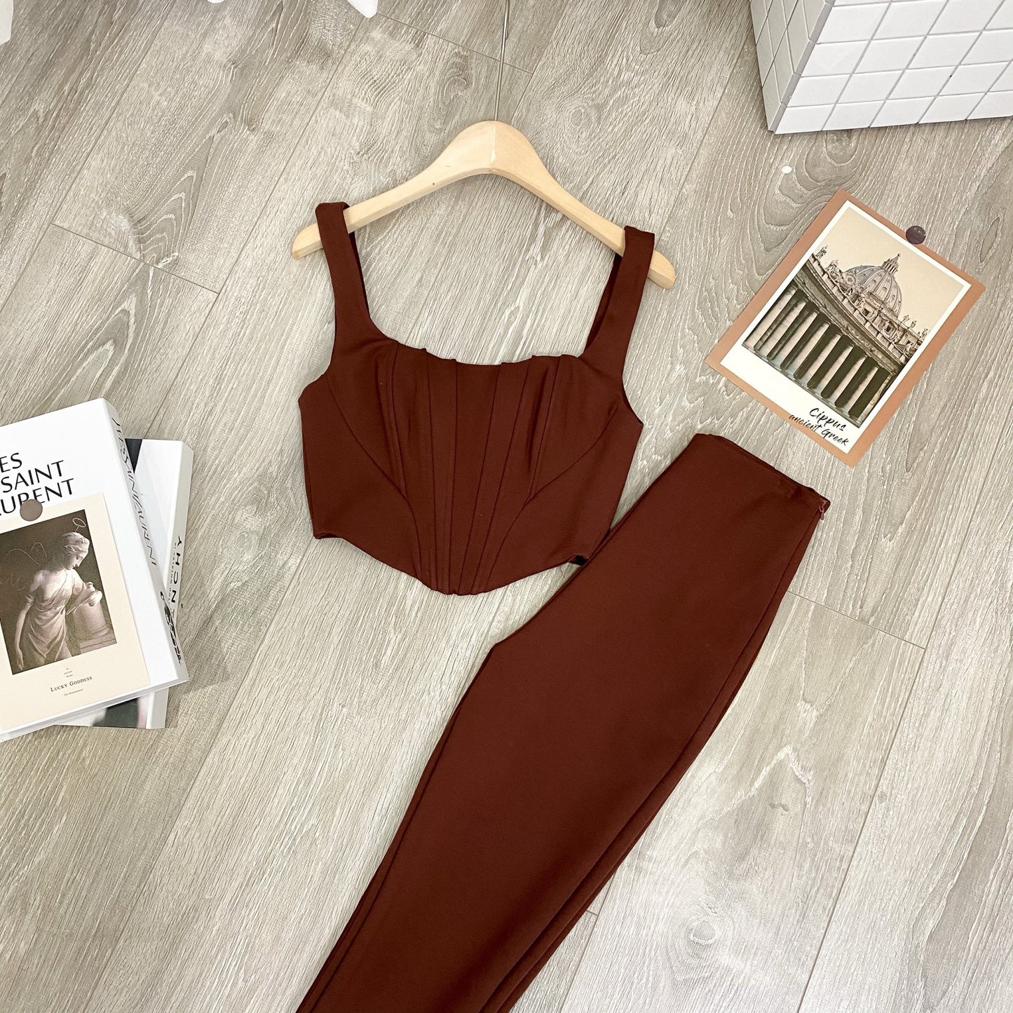 Bustier & Flared Pants