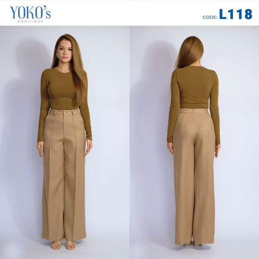 BASIC Wide-Leg Trouser