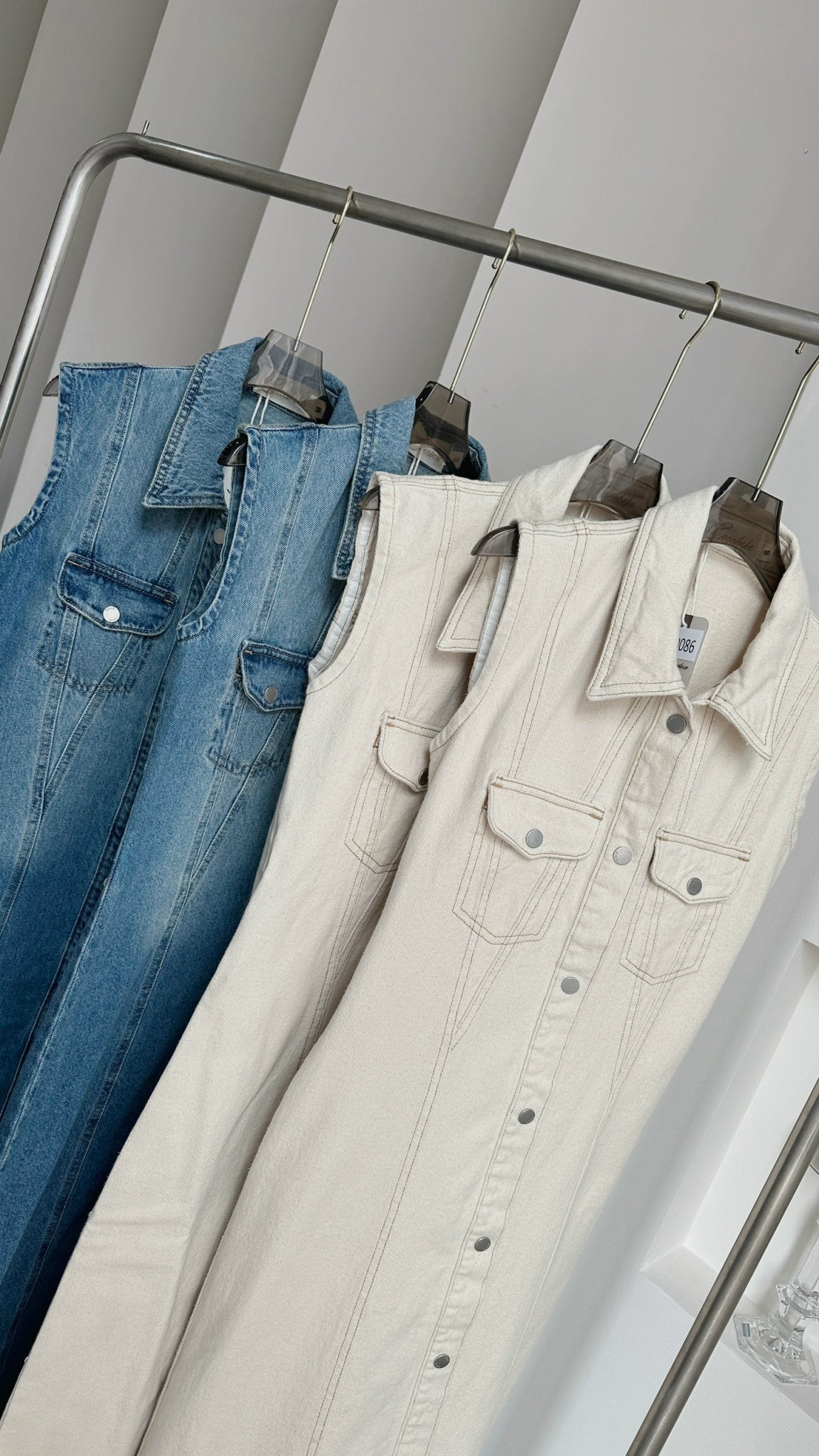 Denim Button-down Dress