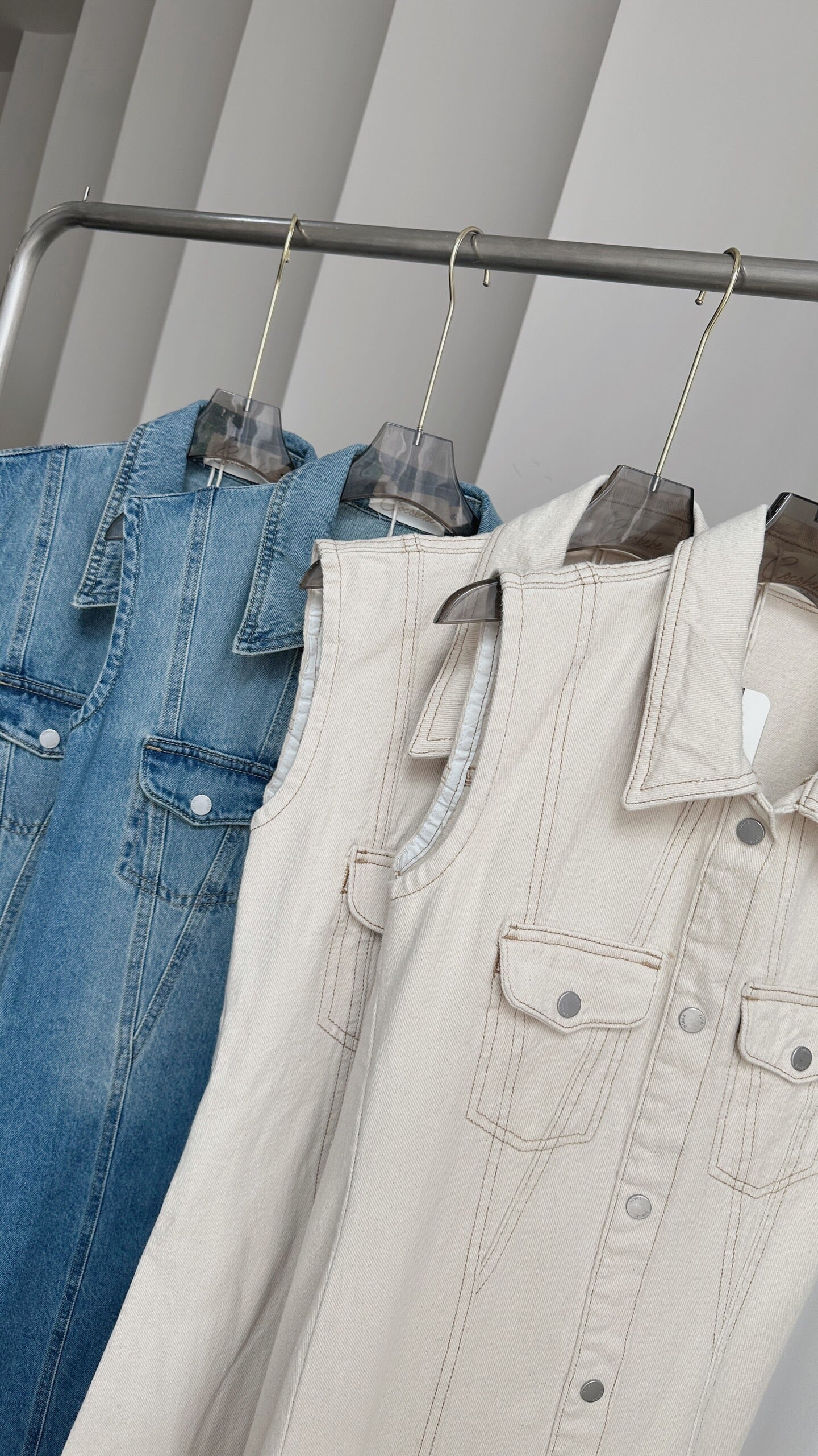 Denim Button-down Dress