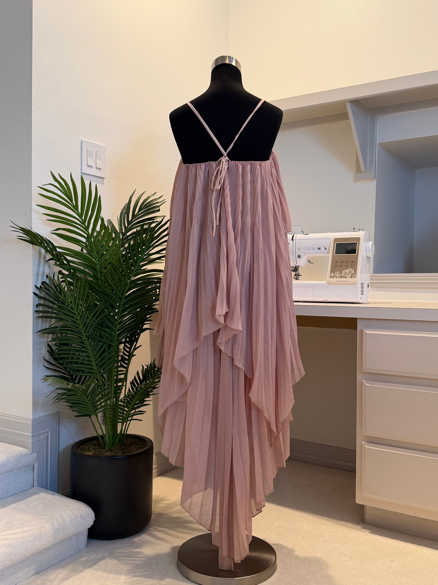 Pleated Maxi Dress
