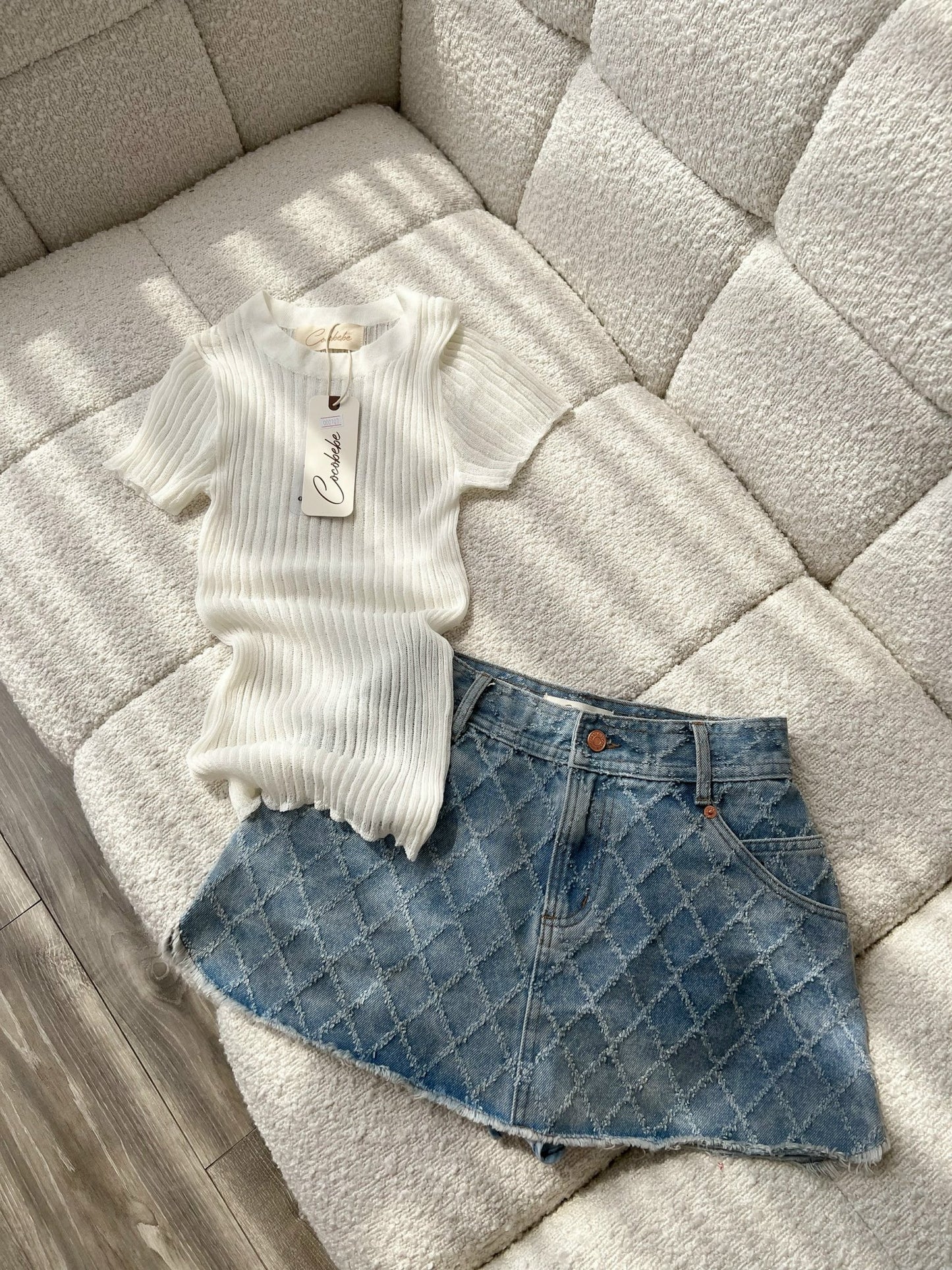 Iconic Mini Denim Skort
