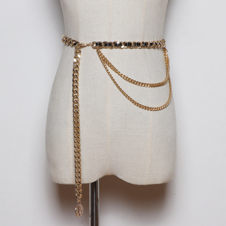 Leather Chain Belt