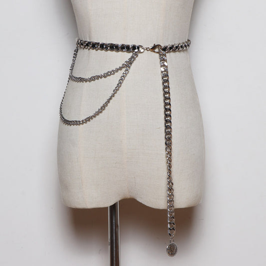 Leather Chain Belt