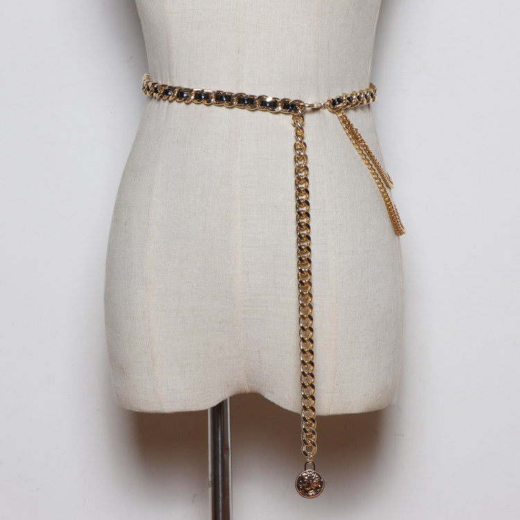 Leather Chain Belt