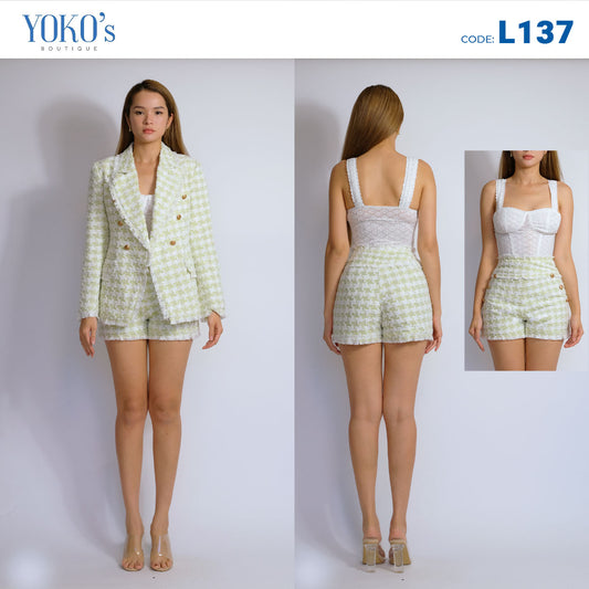 Tweed Blazer + Short Set